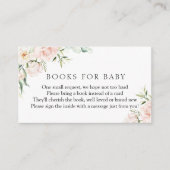 Blush en Greenery Boeken voor Baby Informatiekaartje (Voorkant)