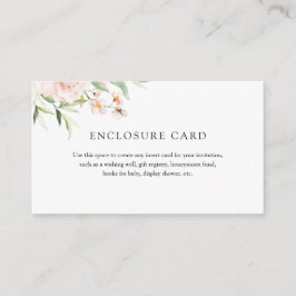 Blush en Greenery Enclosure Card Informatiekaartje