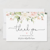 Blush en Greenery Vrijgezellenfeest Dank u (Voorkant)