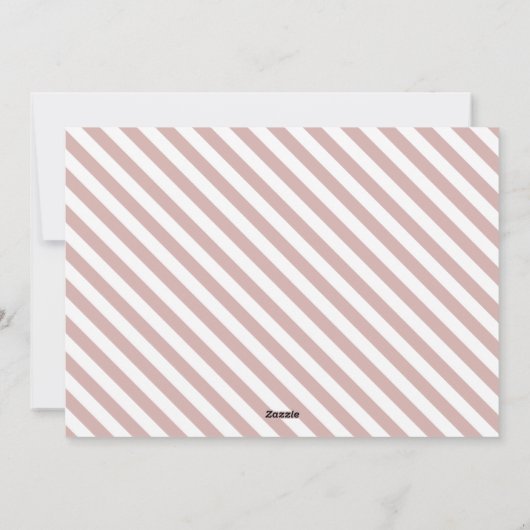 Blush en grijze kerstfeestdag fotokaart feestdagenkaart (Achterkant)