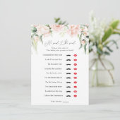 Blush en groen Hij zei, Ze zei Douche Spel Kaart (Staand voorkant)