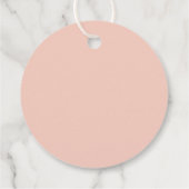 Blush en groen Oh Baby Bedankjes Labels (Achterkant)
