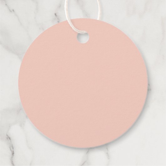 Blush en groen Oh Baby Bedankjes Labels (Achterkant)