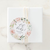 Blush en groen Oh Baby Bedankjes Labels (In situ)