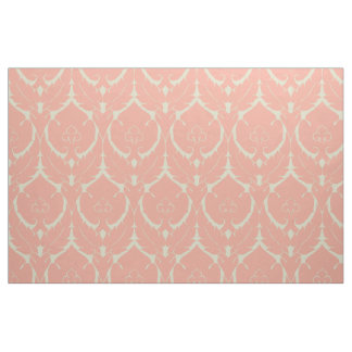 Blush en ivoor eenvoudige Renaissance Damask Stof