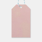 Blush en Marsala Floral Pumpkin Dank u Label Cadeaulabel (Achterkant)