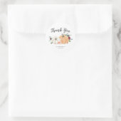 Blush en Marsala Floral Pumpkin Sticker (Tas)