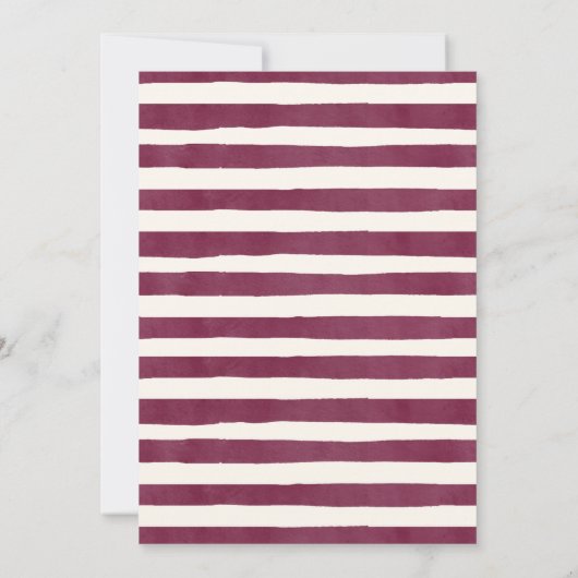 Blush en Marsala Pumpkin Floral eerste verjaardag  Kaart (Achterkant)