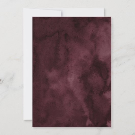 Blush en Marsala Pumpkin Stock The Bar Invitation Kaart (Achterkant)