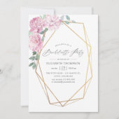 Blush en Mint Geometrische Bloemen Bachelorette Pa Kaart (Voorkant)