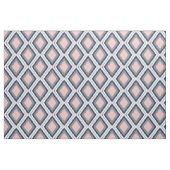Blush en Navy Diamond Ikat Pattern Stof (Fat Quarter)