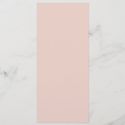 Blush en Navy Flowers | Menu Wit-weddenschap (Achterkant)