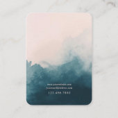 Blush en Navy Ombre Sieraden Display Kaart Visitekaartje (Achterkant)