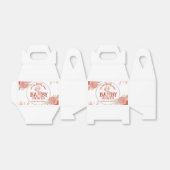 Blush en roze Beer Baby shower Bedankdoosjes (Uitgevouwen)