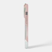 Blush en Sage Botanische Abstract – Zachte Moderni iPhone Hoesje (Linkerkant)