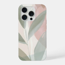 Blush en Sage Botanische Abstract – Zachte Moderni
