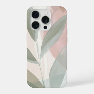 Blush en Sage Botanische Abstract – Zachte Moderni iPhone 15 Pro Case
