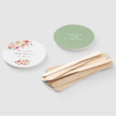 Blush en Sage Green Floral Baby shower Handwaaier (Niet-gemonteerd)
