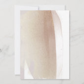 Blush en Terracotta Brush Strokes Minimal Wedding Save The Date (Achterkant)