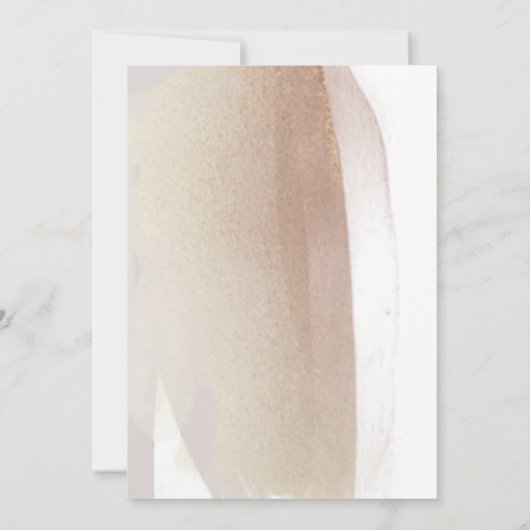 Blush en Terracotta Brush Strokes Minimal Wedding Save The Date (Achterkant)