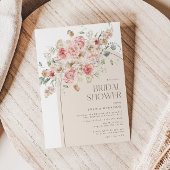 Blush en White Floral Arch Vrijgezellenfeest Kaart