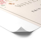 Blush en White Floral Arch Welcome Poster (Hoek)