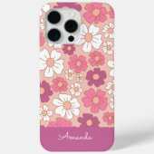 Blush en White Floral Hoesje-Mate iPhone Case (Achterkant)