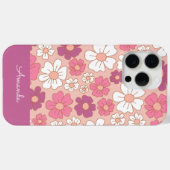 Blush en White Floral Hoesje-Mate iPhone Case (Achterkant (horizontaal))