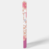 Blush en White Floral Hoesje-Mate iPhone Case (Achterkant / Links)