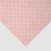Blush en White Polka Dot Tissue Paper Tissuepapier (Detail)