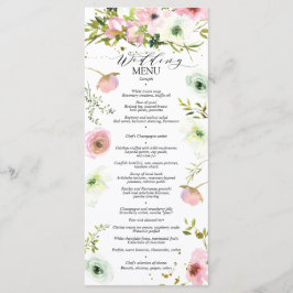  Blush en witte rozen met gouden spetters Menu