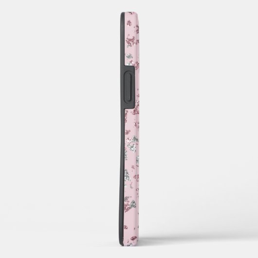 Blush- en zilverglittervlokken Case-Mate iPhone case (Achterkant / Rechts)