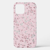Blush- en zilverglittervlokken Case-Mate iPhone case (Achterkant)