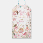 Blush Enchanted Forest Fairy Birthday Favors Cadeaulabel (Voorkant)