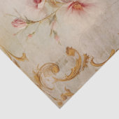 blush Engelse rozen barok gouden ornamenten Tissuepapier (Detail)