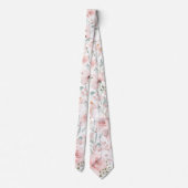 Blush Eucalyptus Garden Weddenschap Stropdas (Achterkant)