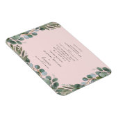 Blush Eucalyptus Greenery Wedding Invitation Magneet (Rechterzijde)