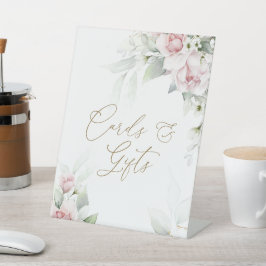 Blush & Eucalyptus Kaarten & cadeautenteken Reclamebord Met Voetstuk