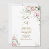 Blush & Eucalyptus Tabel Nummer 12 Zitkuur Kaart (Voorkant)