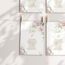 Blush & Eucalyptus Tabel Nummer 4 Zitkuur Kaart