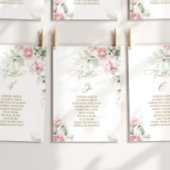 Blush & Eucalyptus Tabel Nummer 5 Zitkuur Kaart