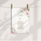 Blush & Eucalyptus Tabel Nummer 6 Zitkuur Kaart