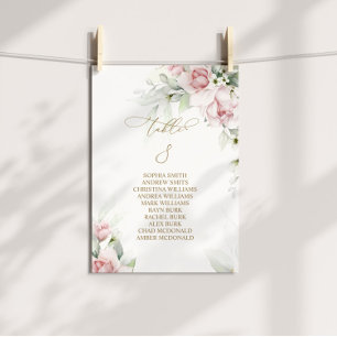 Blush & Eucalyptus Tabel Nummer 8 Zitkuur Kaart