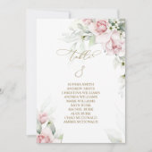 Blush & Eucalyptus Tabel Nummer 8 Zitkuur Kaart (Voorkant)