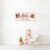 Blush Fabulous 50e Verjaardag Foto Roze Spandoek (Insitu)