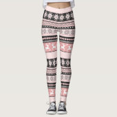 Blush Fair Isle Pattern Leggings (Voorkant)