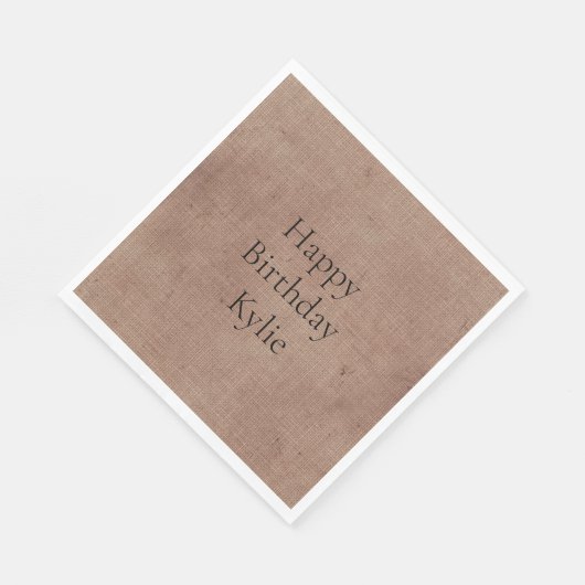 Blush Faux Linen (linnen look) Servet (Hoek)