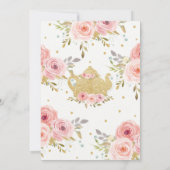 Blush Floral 30th Birthday High Tea Party OM HET E Kaart (Achterkant)