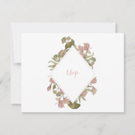 Blush Floral A6 RSVP-kaart RSVP Kaartje