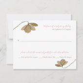 Blush Floral A6 RSVP-kaart RSVP Kaartje (Achterkant)